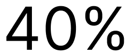 40%